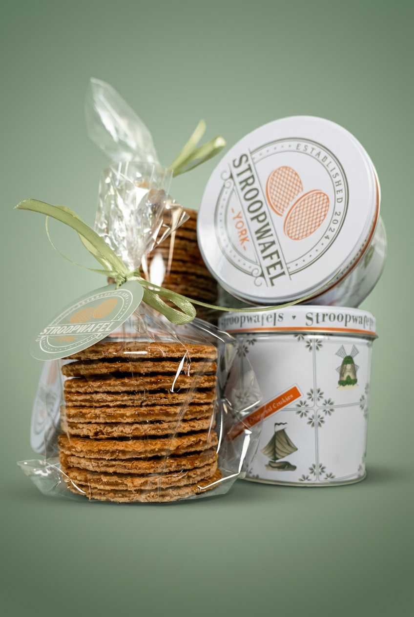 Authentic Dutch Stroopwafels in Tin